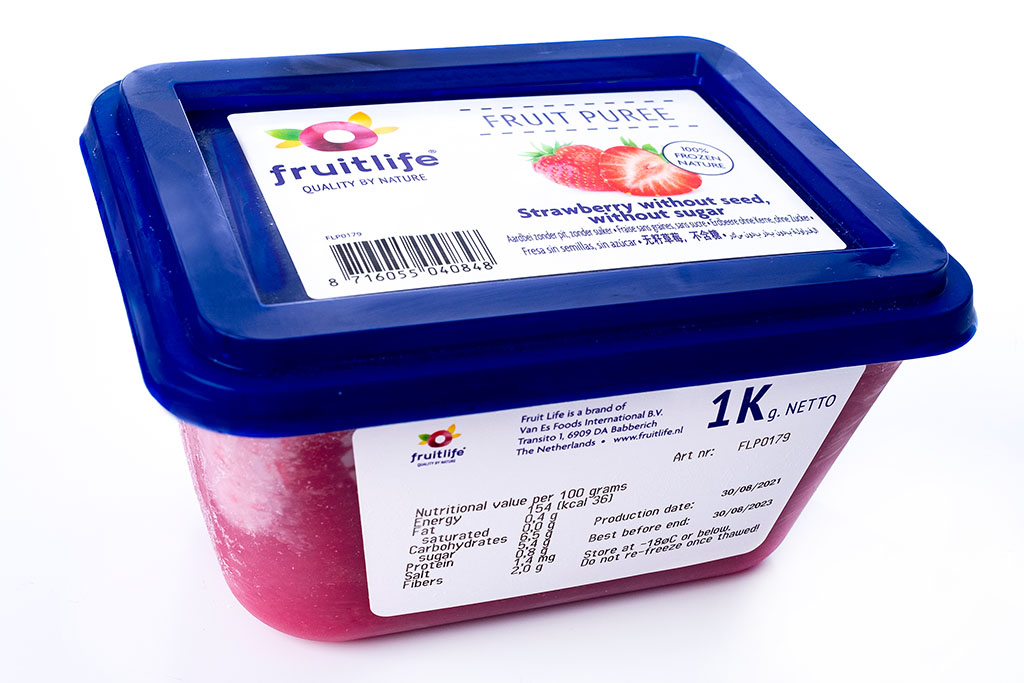Name Puree Strawberry puree without pit without sugar (organic)