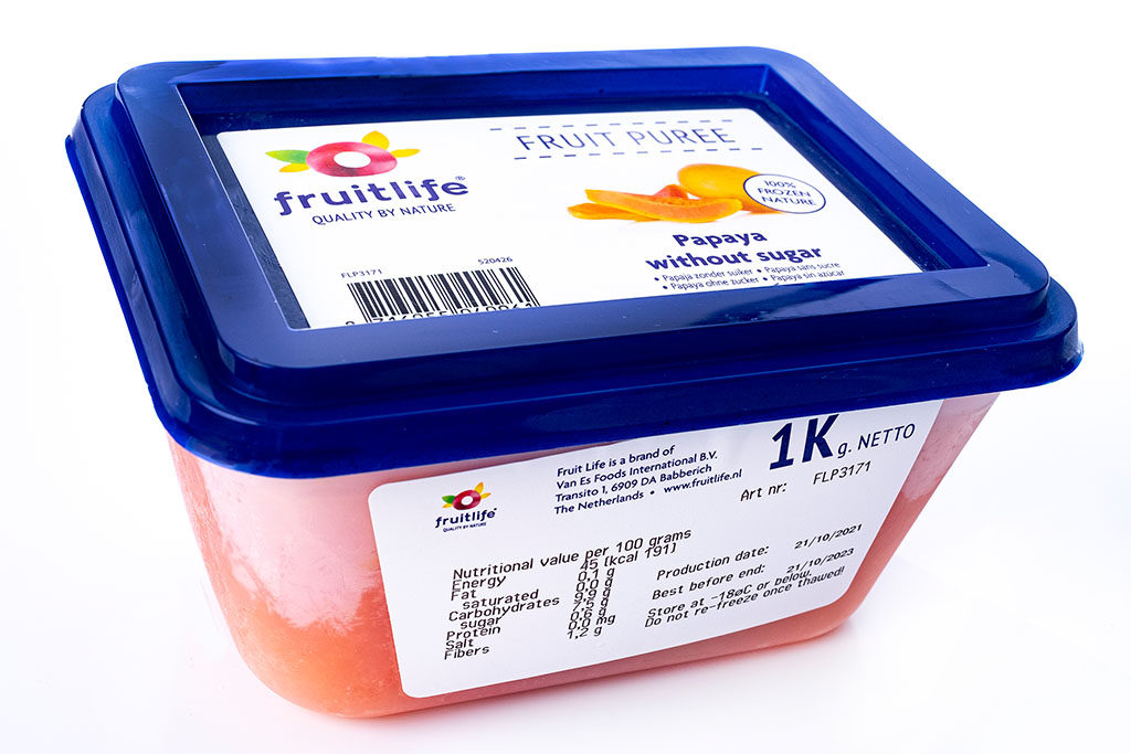 Name Puree Papaya puree (100%)