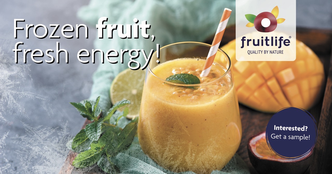 Frozen fruit, fresh energy